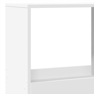 Kirjahylly valkoinen 100x33x175 cm tekninen puu