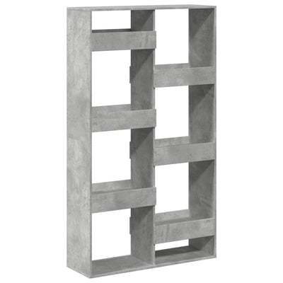 Kirjahylly betoninharmaa 100x33x175 cm tekninen puu