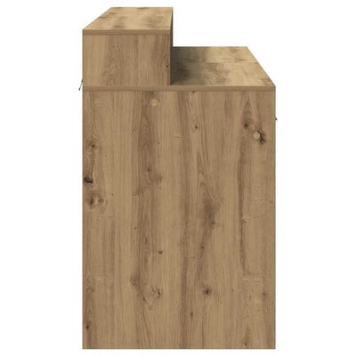 Työpöytä led-valoilla Sakari 120x55x91cm (artesaani tammi, puinen)