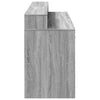 Työpöytä LED-valoilla harmaa Sonoma 160x55x91 cm tekninen puu