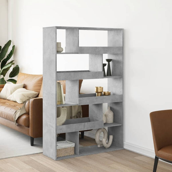 Huoneenjakaja betoninharmaa 100x33x156,5 cm tekninen puu