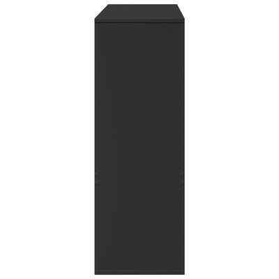 Huoneenjakaja musta 100x33x94,5 cm tekninen puu