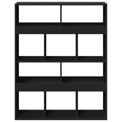 Huoneenjakaja musta 100x33x125,5 cm tekninen puu
