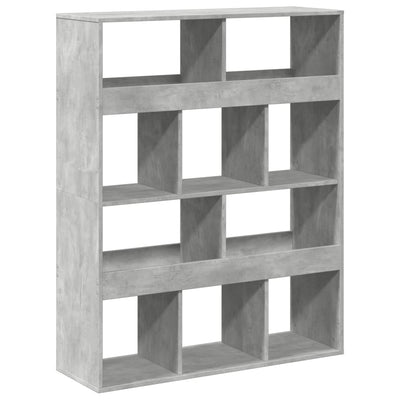 Huoneenjakaja betoninharmaa 100x33x125,5 cm tekninen puu