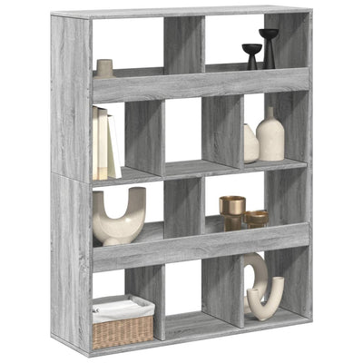 Huoneenjakaja harmaa Sonoma 100x33x125,5 cm tekninen puu