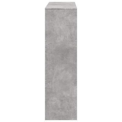 Huoneenjakaja betoninharmaa 100x33x115 cm tekninen puu