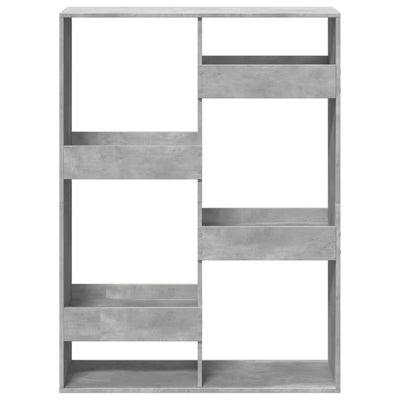 Huoneenjakaja betoninharmaa 100x33x135 cm tekninen puu
