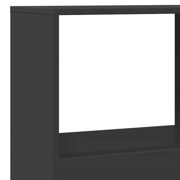 Huoneenjakaja musta 100x33x175 cm tekninen puu