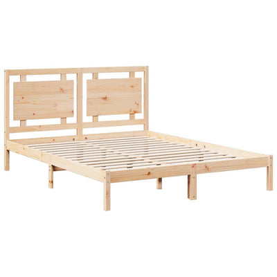 Sängynrunko erikoispitkä ilman patjaa 140x210 cm massiivipuu