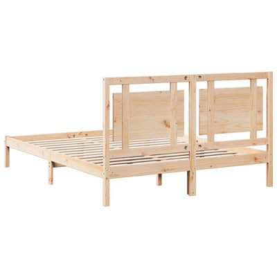 Sängynrunko erikoispitkä ilman patjaa 160x220 cm massiivipuu