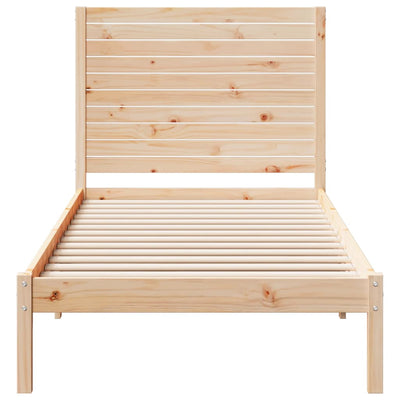 Sängynrunko erikoispitkä ilman patjaa 90x210 cm massiivipuu