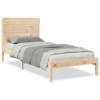 Sängynrunko erikoispitkä ilman patjaa 90x220 cm massiivipuu