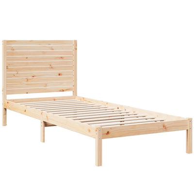 Sängynrunko erikoispitkä ilman patjaa 90x220 cm massiivipuu