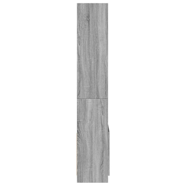 Kaappi harmaa Sonoma 63x33x180 cm tekninen puu