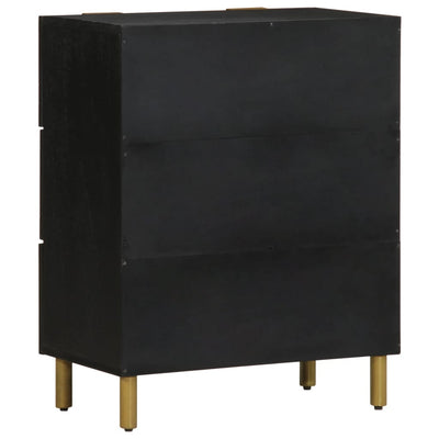 Senkit 2 kpl Musta 60x33x75 cm suunniteltu puu