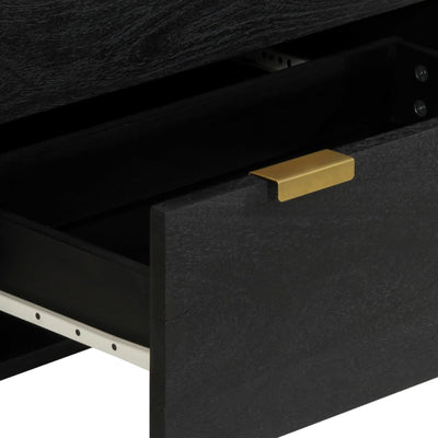 Senkit 2 kpl Musta 60x33x75 cm suunniteltu puu