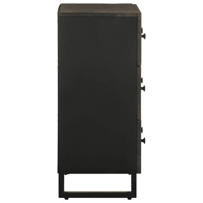 Musta senkit Duviea 60x33x75cm (2 kpl massiivipuu mango)