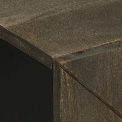 Musta kylpyhuonekalustesarja Anicica (2-osainen, massiivipuinen mango)