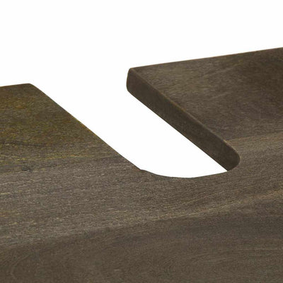 Musta kylpyhuonekalustesarja Anicica (2-osainen, massiivipuinen mango)