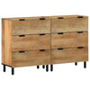 Senkit 2 kpl Ruskea 60x33x75 cm Massiivipuu Mango