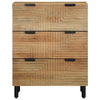 Senkit 2 kpl Ruskea 60x33x75 cm Massiivipuu Mango