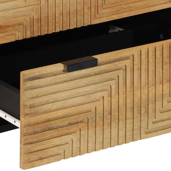 Senkit 2 kpl Ruskea 60x33x75 cm Massiivipuu Mango
