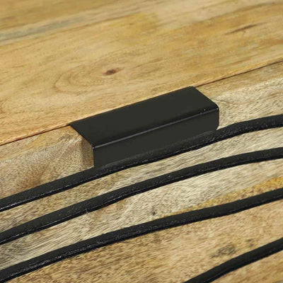 Sivupöydät 2 pcs Ruskea 60 x 33.5 x 75 cm täysi mangopuu