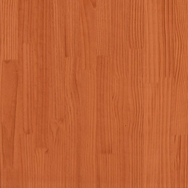 Sänky kirjahyllyllä ei patjaa vahanrusk. 200x200 cm täysi mänty