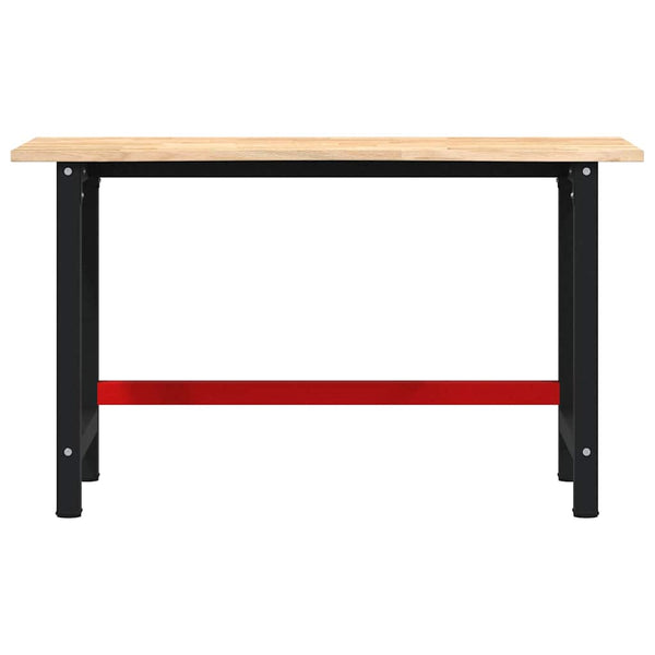 Työpöytä 140x60x81,5 cm massiivipuutammea