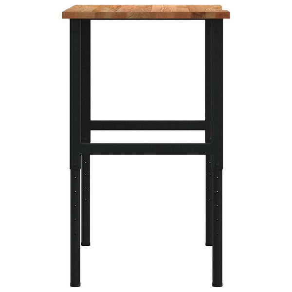 Työpenkki v.ruskea 100x60x(71,5-98) cm täysi tammi