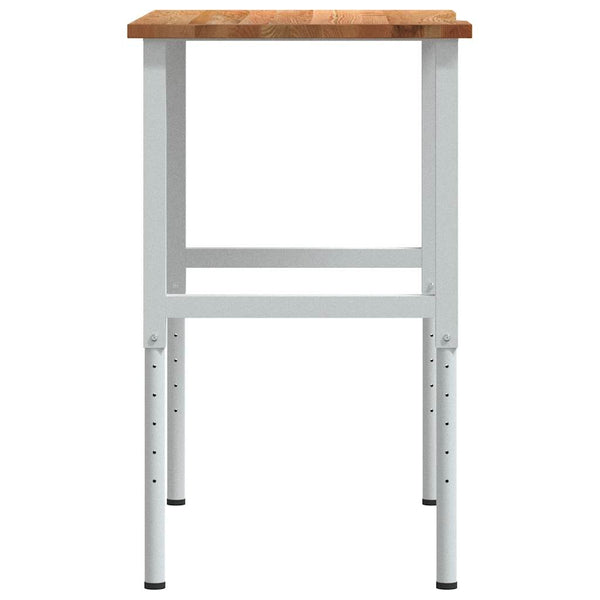 Työpenkki v.ruskea 100x60x(71,5-98) cm täysi tammi