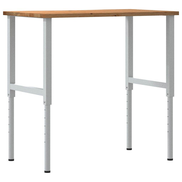 Työpenkki v.ruskea 100x60x(71,5-98) cm täysi tammi