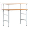 Työpenkki v.ruskea 100x60x(71,5-98) cm täysi tammi