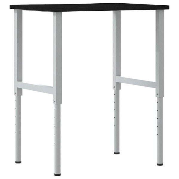 työpöytä tummanruskea 80x60x(71,5-98) cm massiivipuutammea