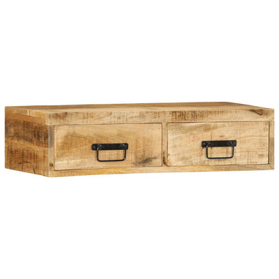 Seinä-TV-kaappi 80x30x19 cm Massiivipuuta mango