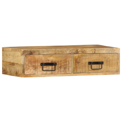 Seinä-TV-kaappi 80x30x19 cm Massiivipuuta mango