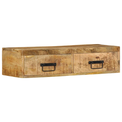 Seinä-TV-kaappi 80x30x19 cm Massiivipuuta mango