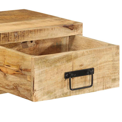 Seinä-TV-kaappi 80x30x19 cm Massiivipuuta mango
