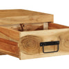 Seinälle asennettava TV-kaappi 80x30x19 cm massiivipuu akaasia