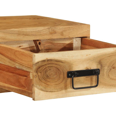 Seinälle asennettava tv-kaappi Pax 80x30x19cm (massiivipuu akaasia)