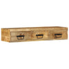 Seinä-TV-kaappi 100x30x19 cm Massiivipuuta mango