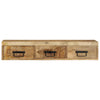 Seinä-TV-kaappi 100x30x19 cm Massiivipuuta mango