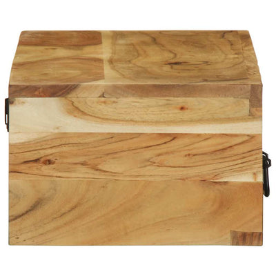 Seinä-TV-kaappi 100x30x19 cm massiivipuu akaasia
