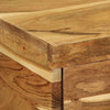 Seinä-TV-kaappi 100x30x19 cm massiivipuu akaasia