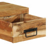Seinä-TV-kaappi 100x30x19 cm massiivipuu akaasia