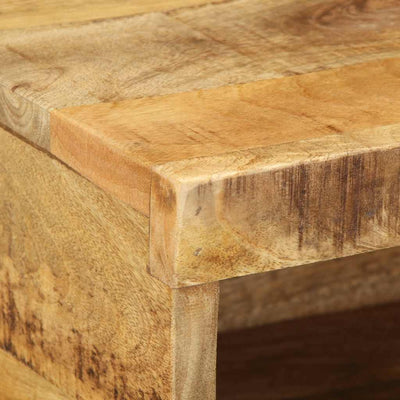 Seinä-tv-kaappi Bazu 80x30x19cm (massiivipuuta mango)