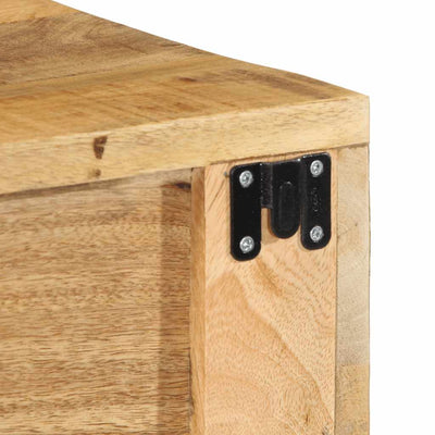 Seinä-TV-kaappi 80x30x19 cm Massiivipuuta mango