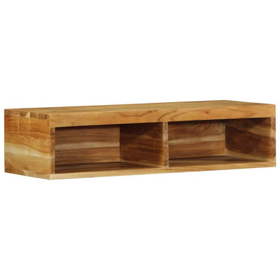 Seinälle asennettava TV-kaappi 80x30x19 cm massiivipuu akaasia