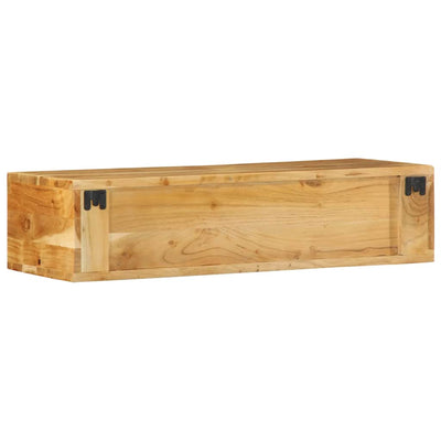 Seinälle asennettava TV-kaappi 80x30x19 cm massiivipuu akaasia