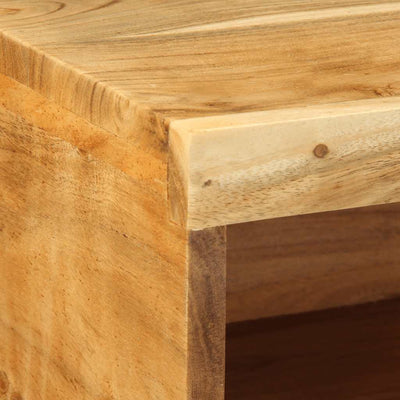 Seinälle asennettava tv-kaappi Bazu 80x30x19cm (massiivipuu akaasia)